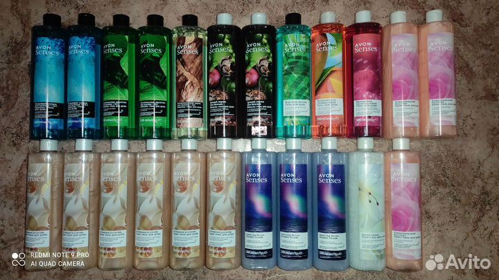 Гель для душа, пена для ванны, лосьон avon