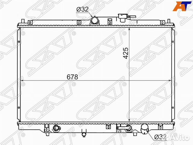 Радиатор охлаждения Honda Odyssey