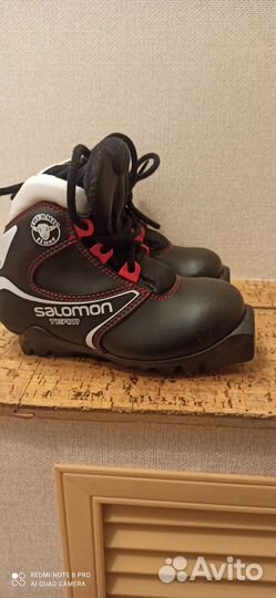 Лыжные ботинки salomon детские 28 размер(17см)