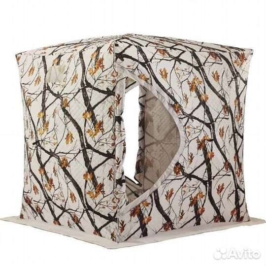 Палатка зимняя утепленная куб 2x2м