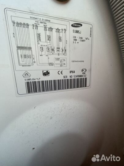 Стиральная машина samsung s1005j
