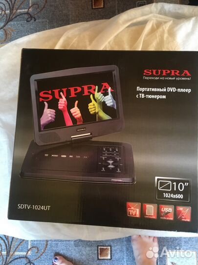 Портативный видеопроигрыватель c тв-тюнеров supra
