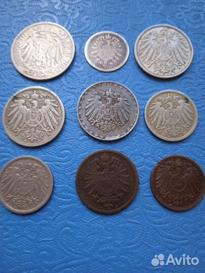 Монеты Германии 1875 - 1916 г.г