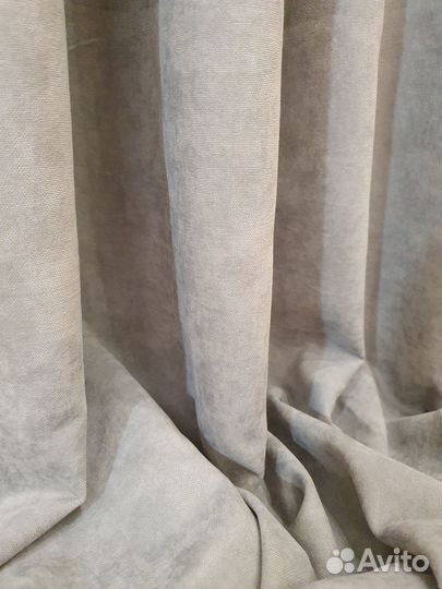 Шторы канвас серые новые комплект