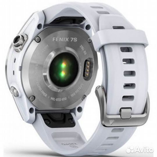 Garmin Fenix 7s Silver With Whitestone Band
