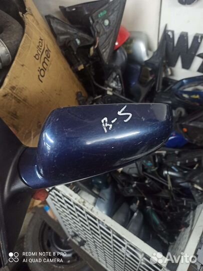 Пассат В5 Зеркало левое оригинал (синий)