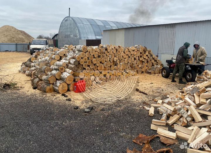 Дрова с укладкой в дровник