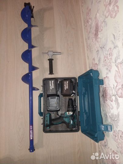 Ледобур с шуруповертом