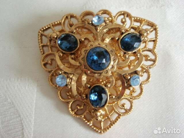 Брошь Чехия,винтаж.Состояние