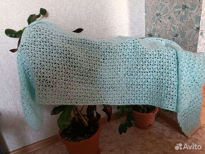 Палантин вязанный