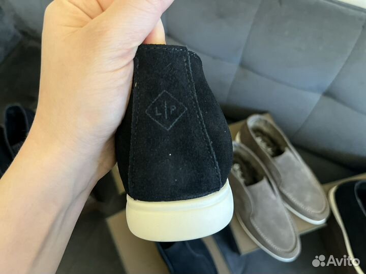 Лоферы loro piana высокие зимние