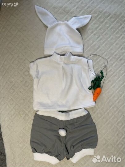 Новогодний костюм зайчика 92-98