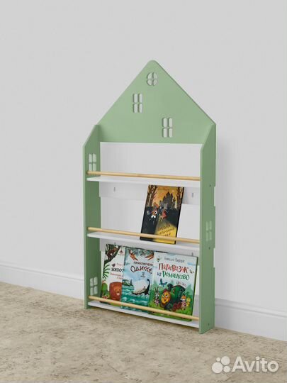 Стеллаж детский Монтессори для книг 