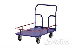 Тележка платформенная с бортиком 150 мм. тпб 9