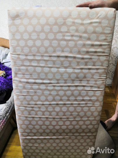 Матрасик в детскую кроватку с кокосовой вставкой в