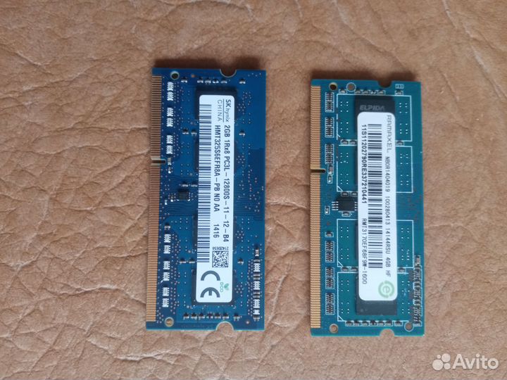 Оперативная память ddr3l для ноутбука