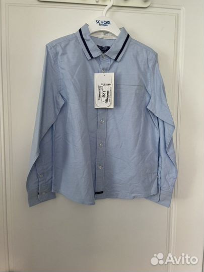 Рубашка школьная на мальчика 128