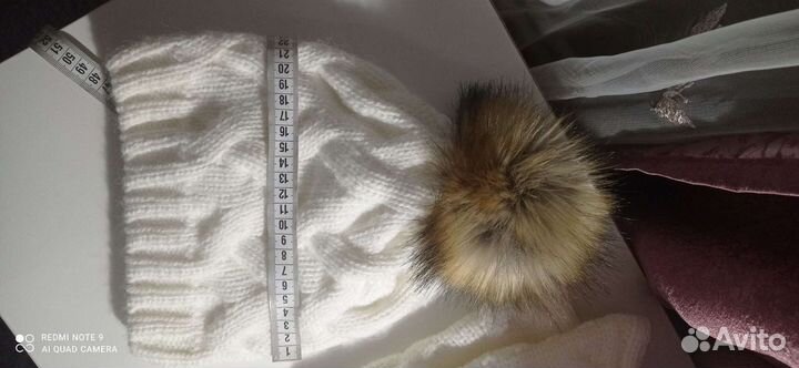 Шапка зимняя для девочки 46 48