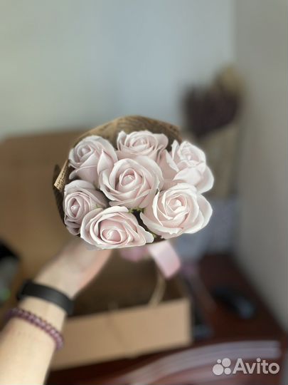 Мыльные розы (букет 7шт)