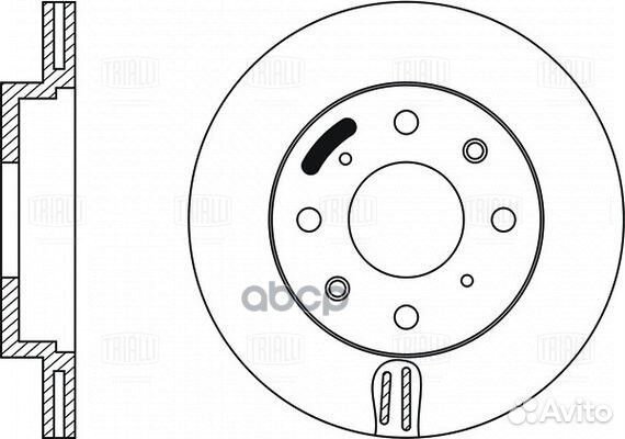 Диск торм. для а/м Honda Jazz (01) /Fit (07) п