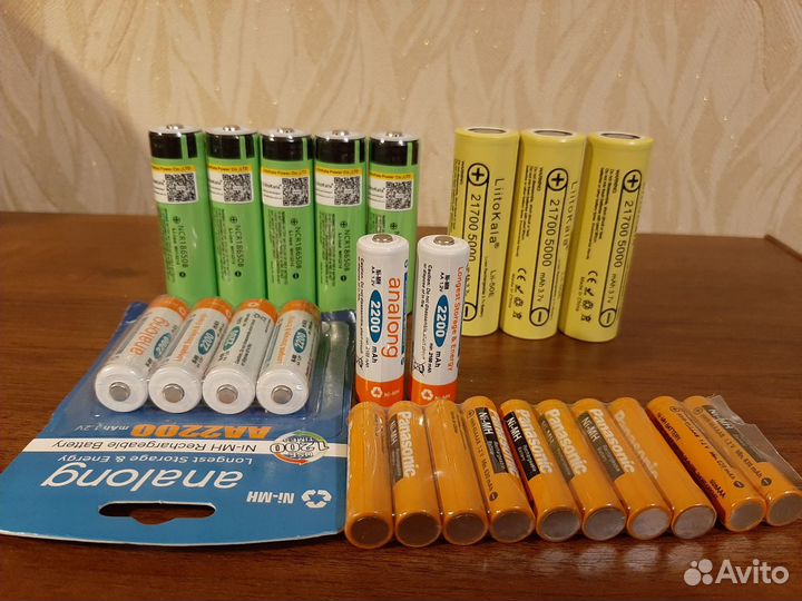 Аккумуляторы аа; ааа; 18650; 21700 и др. (новые)