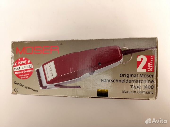 На запчасти Машинка для стрижки Mozer 1400