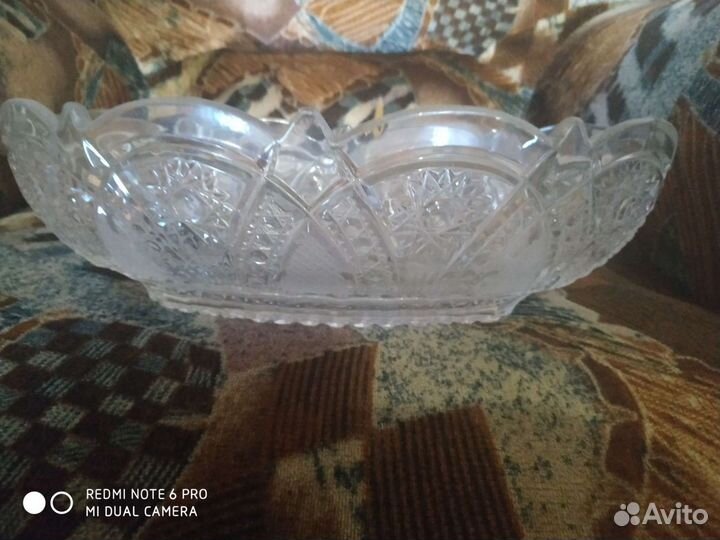 Блюдо, ваза, хрусталь СССР
