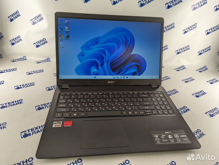 Игровой Acer. Ryzen 5 3500U SSD Vega 8+Radeon 540x