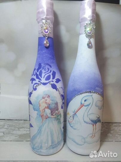 Свадебные аксессуары (шампанское, фужеры, очаг)