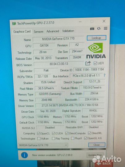Видеокарта GTX 770 2gb