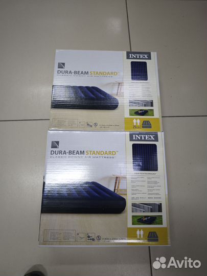 Надувной матрас intex 76-183см