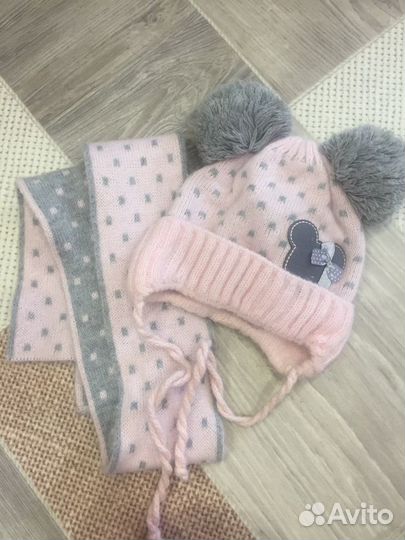 Комплект шапка, шарф