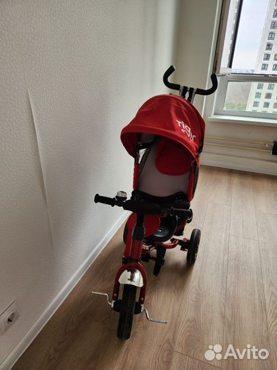 Велосипед Коляска с ручкой (трёхколёсный)