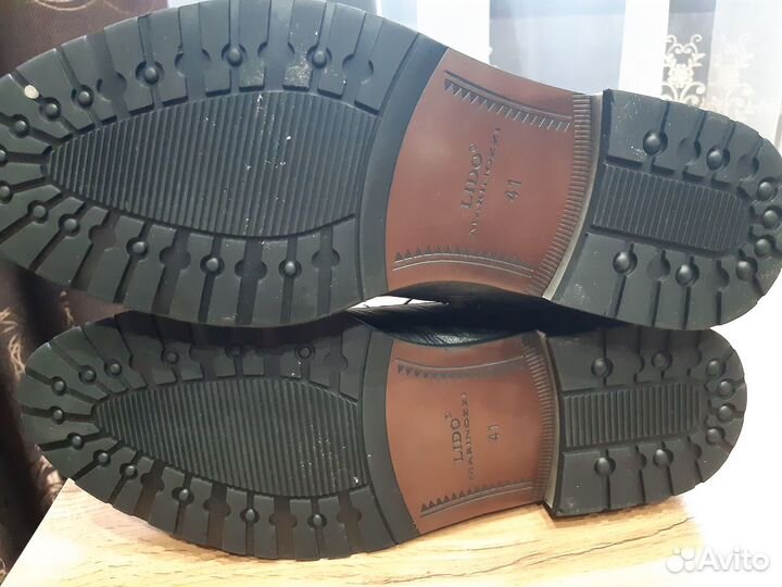 Зимние ботинки, натуральная кожа и мех