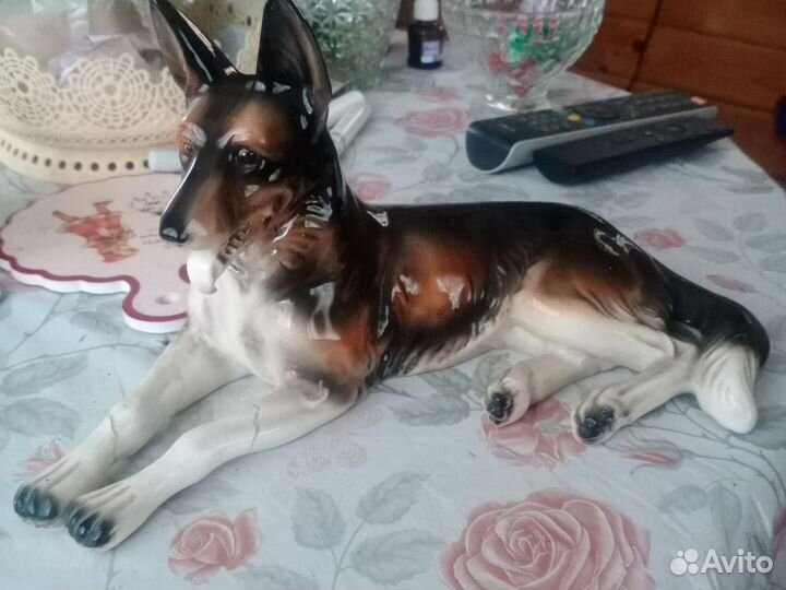 Собака статуэтка овчарка