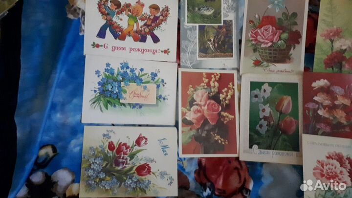 Советские открытки. Современные открытки