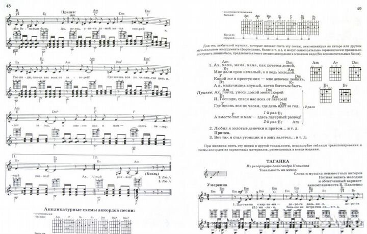 Хиты русского шансона под гитару пособие