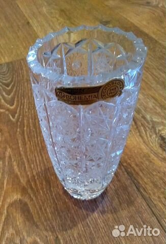 Ваза хрустальная. bohemia. чсср