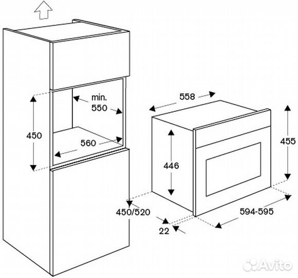 Электрический духовой шкаф Bertazzoni F457promwtx