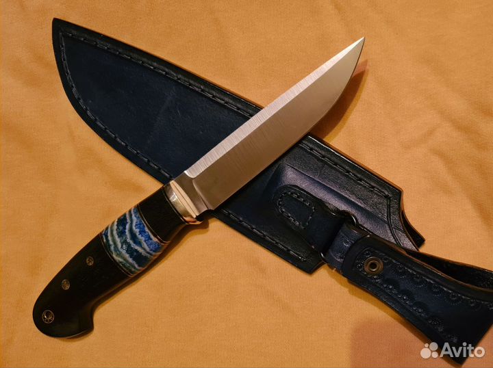 Нож CPM S125V Спарта Авторский, Граб, Зуб мамонта