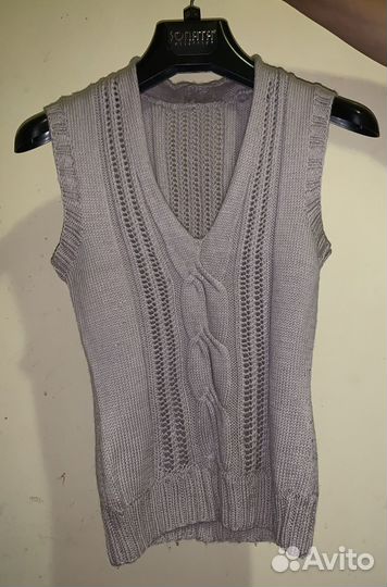 Жилет женский вязаный размер 42