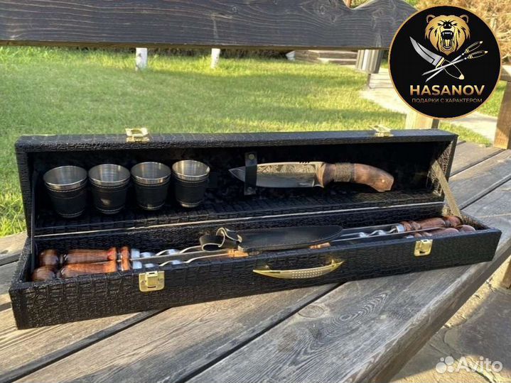 Подарочный шашлычный набор для пикника