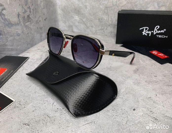 Очки Ray Ban ferrari чepныe