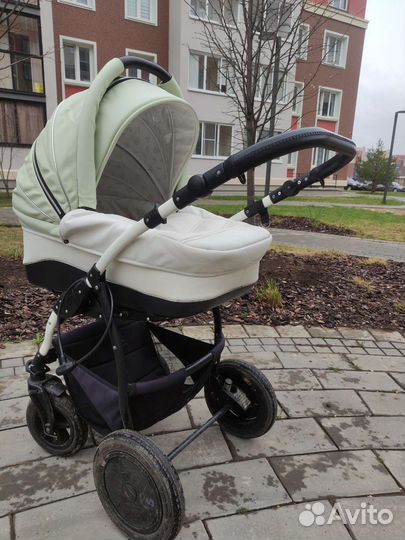 Коляска 2 в 1 indigo эко кожа