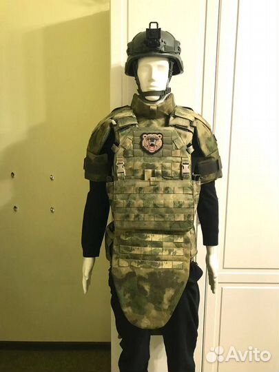 Напашник с кевларом. Мох. Мультикам. Цифра