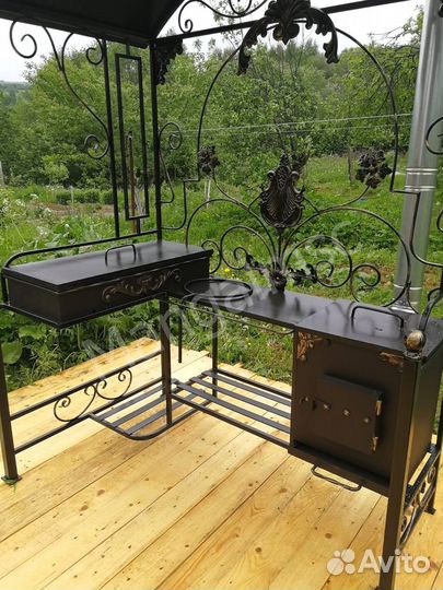 Мангал в стиле лофт