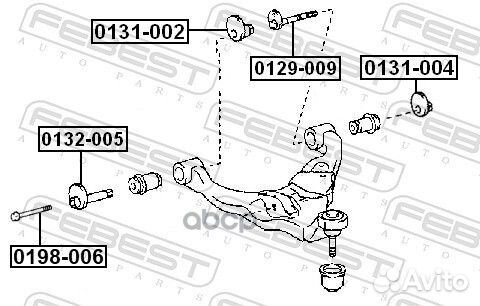 Болт Toyota Land Cruiser Prado 100 02-09 0198006