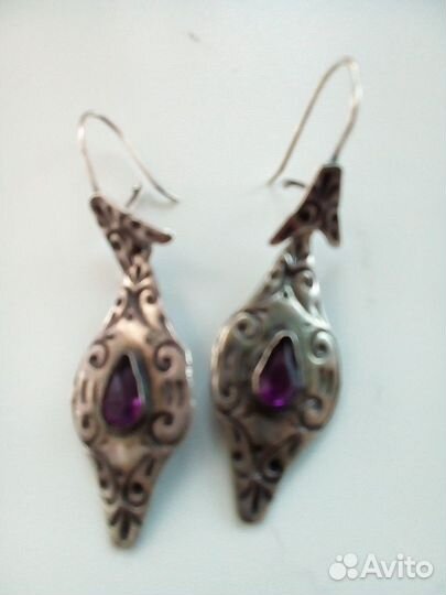 Серьги серебро 925 проба