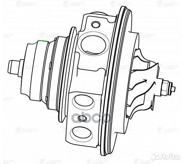 Турбокомпрессор б,корп. (картридж) для ам VW Ti
