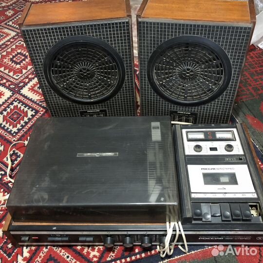 Электрофон Россия 325 с двумя колонками